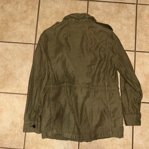 Free People Not Your Brothers Surplus Jacket Military Moss Green xs - Picture 5 of 6